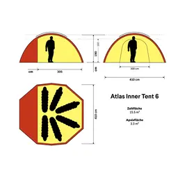 Hilleberg Atlas Innenzelt 6 Personen